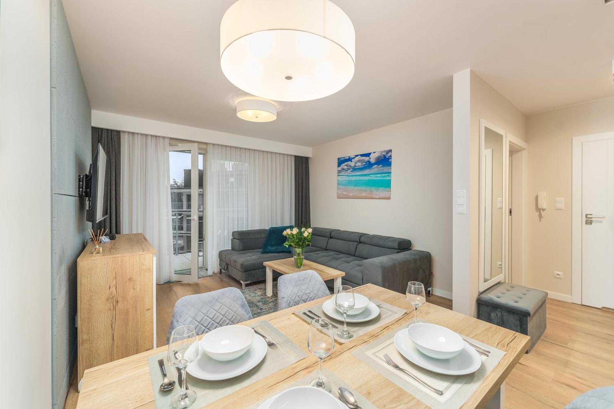 Apartament Szafir W Budynku Basenowym Morska Klifowa 레왈 외부 사진